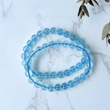 Aquamarine bracelet 7mm (AQ-BR7-01)