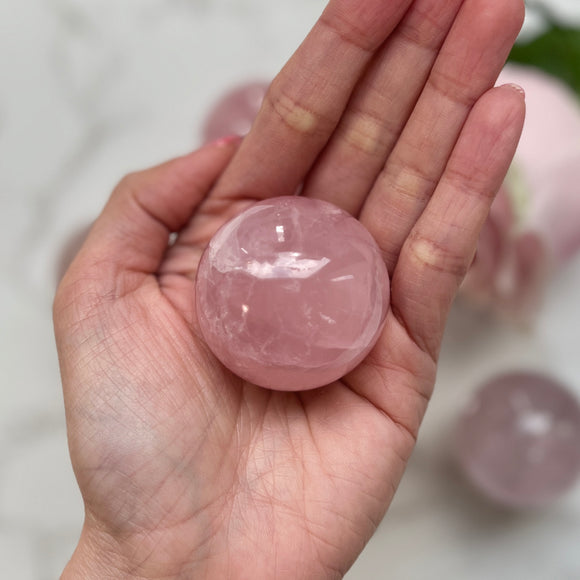 Rose Quartz Sphere (RQ-008)