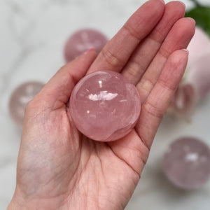 Rose Quartz Sphere (RQ-006)