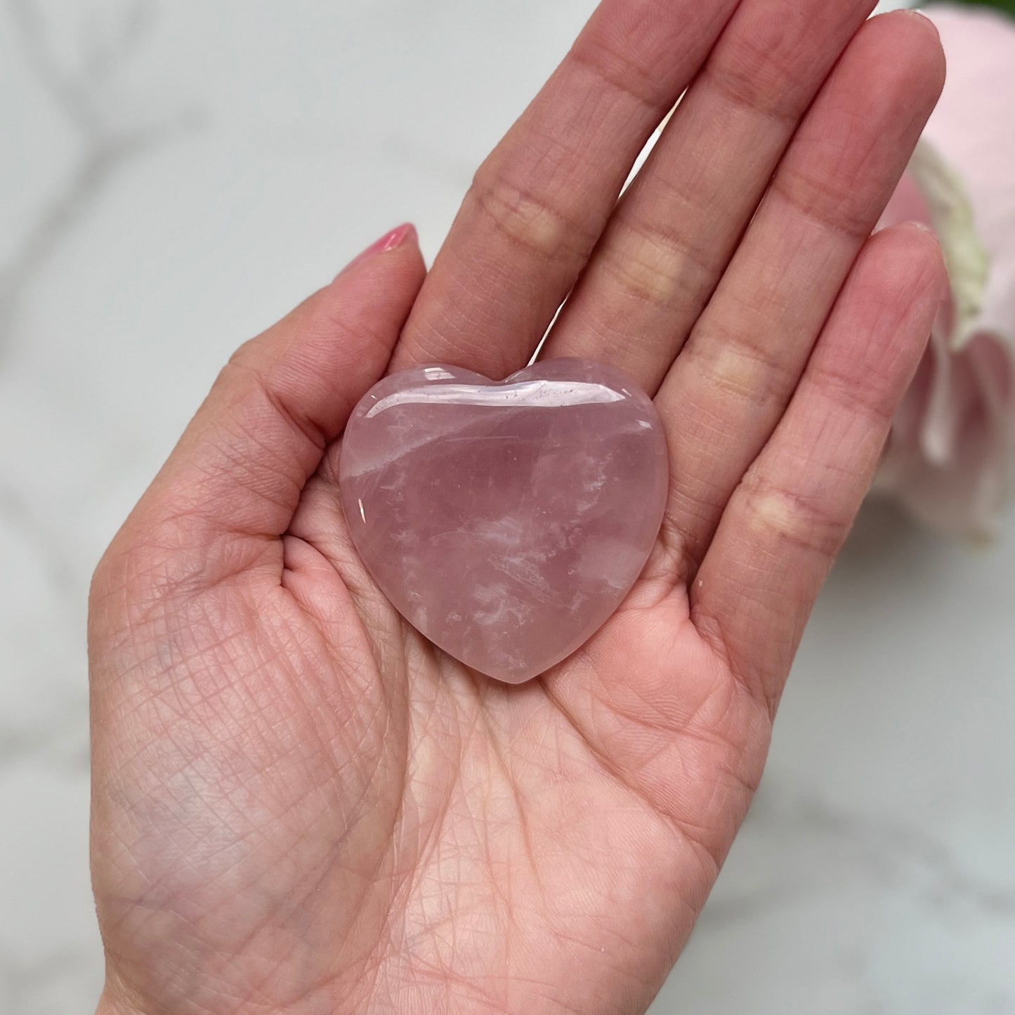 Rose Quartz Heart (RQ-H01)