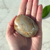 Red Banded Agate Palm Stone (AG-008)
